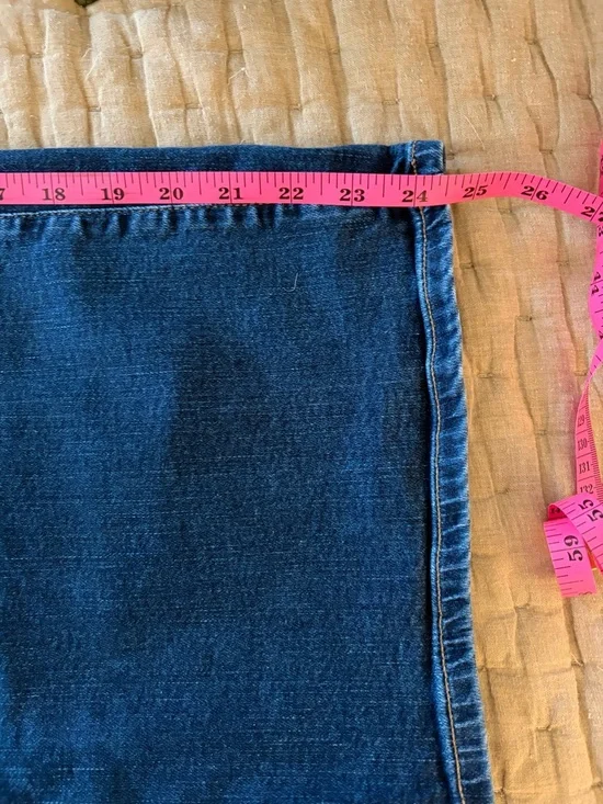 Banana Republic Factory Dark Blue Cropped Wide-Leg Jeans - Picture 5 of 5